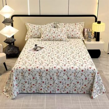 Thick warm pure cotton bed sheet for cozy home use