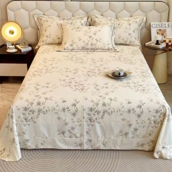 Thick warm pure cotton bed sheet for cozy home use