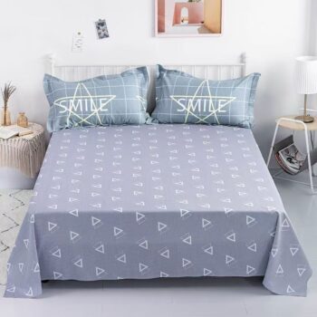 Thickened soft cotton bed sheet for single and double beds
