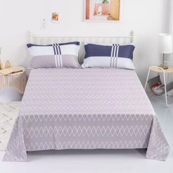 Thickened soft cotton bed sheet for single and double beds