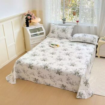 Warm pure cotton bed sheet for comfortable home bedding